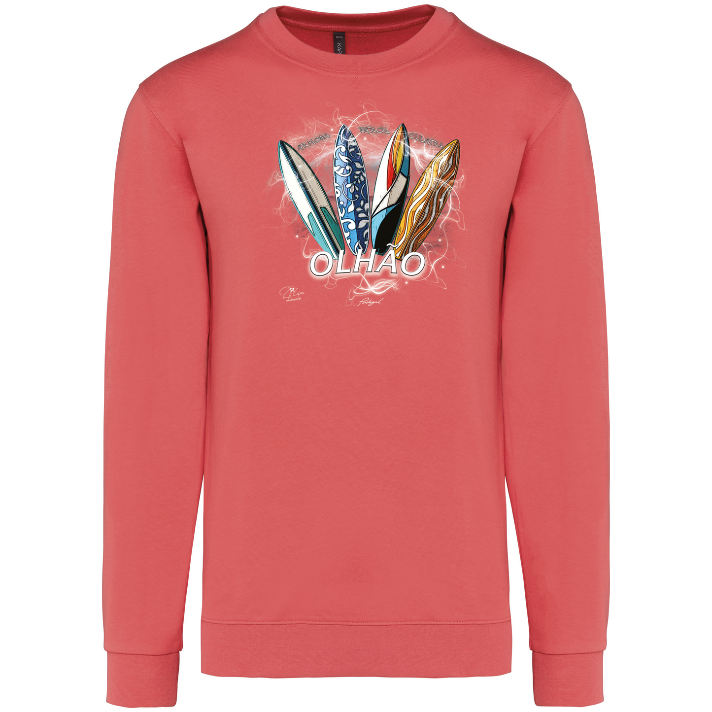 Sweatshirt Kariban sem Capuz Surfboards Olhão