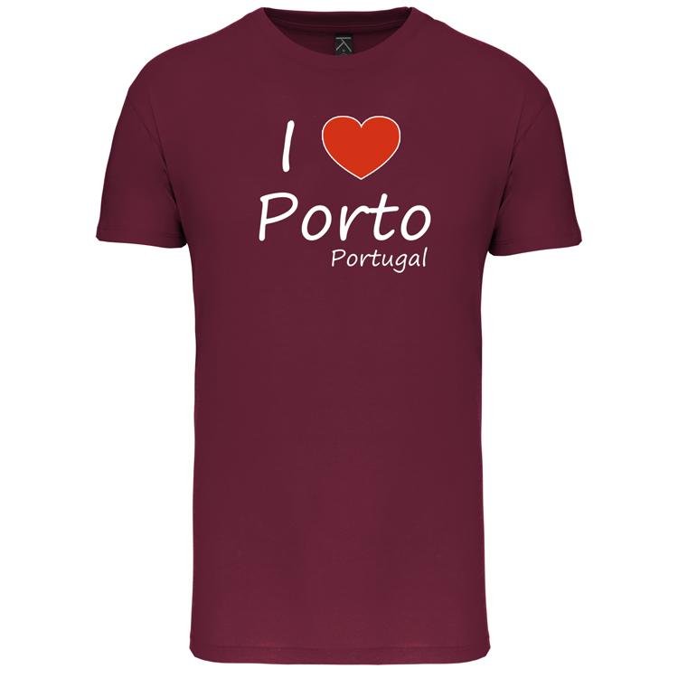 T-Shirt Algodão Biológico I Love Porto