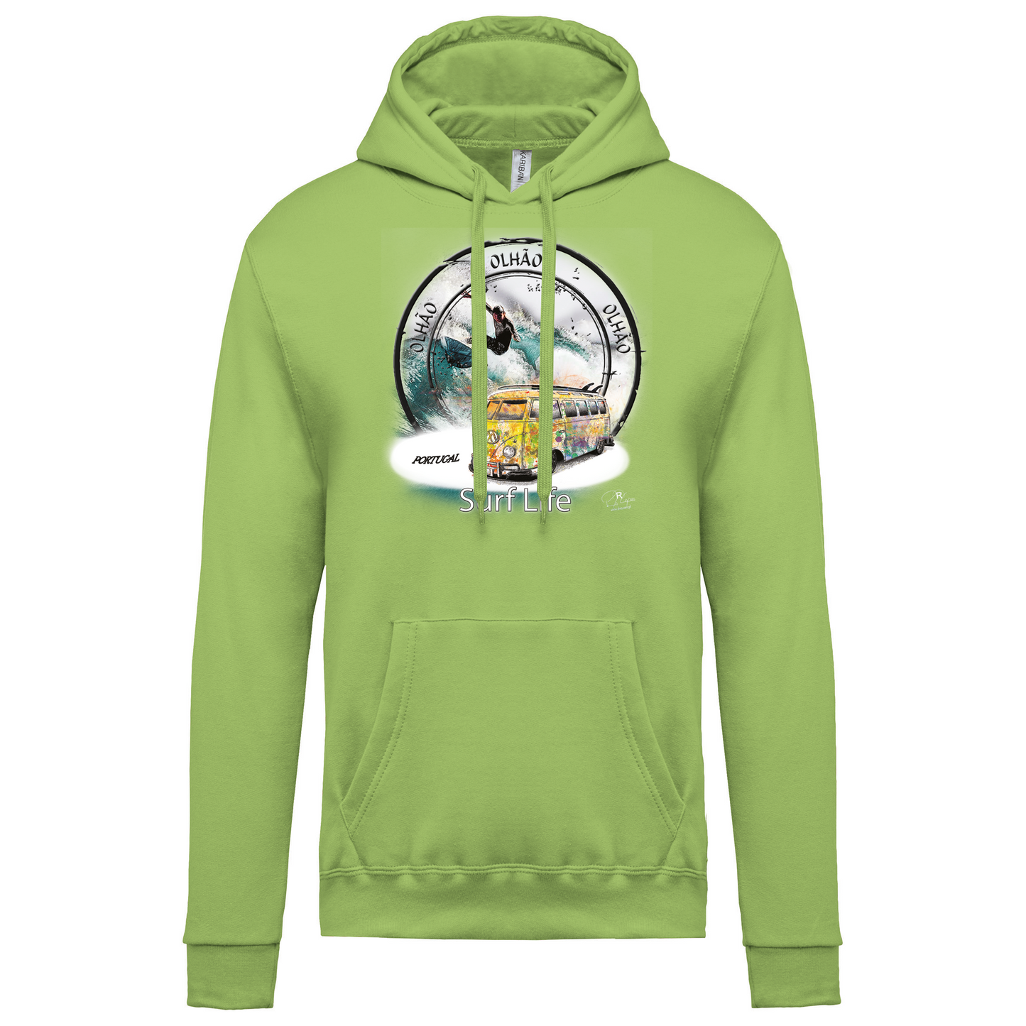 Sweatshirt Kariban com Capuz Surf Life Olhão