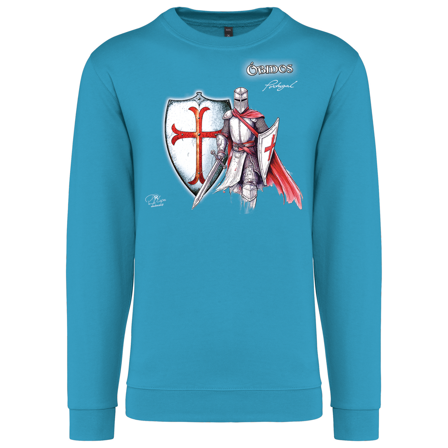 Sweatshirt Kariban sem Capuz Templário Óbidos
