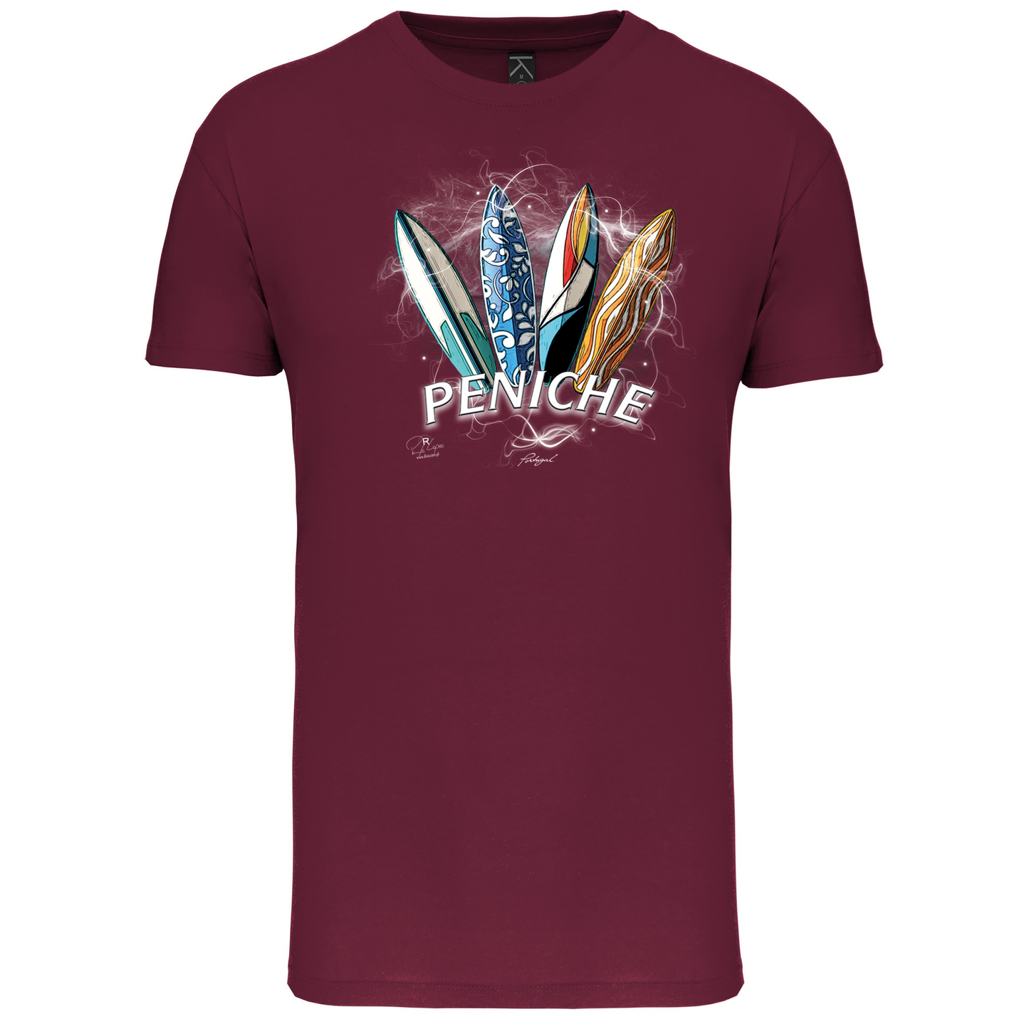 T-Shirt Algodão Biológico Surfboards Peniche
