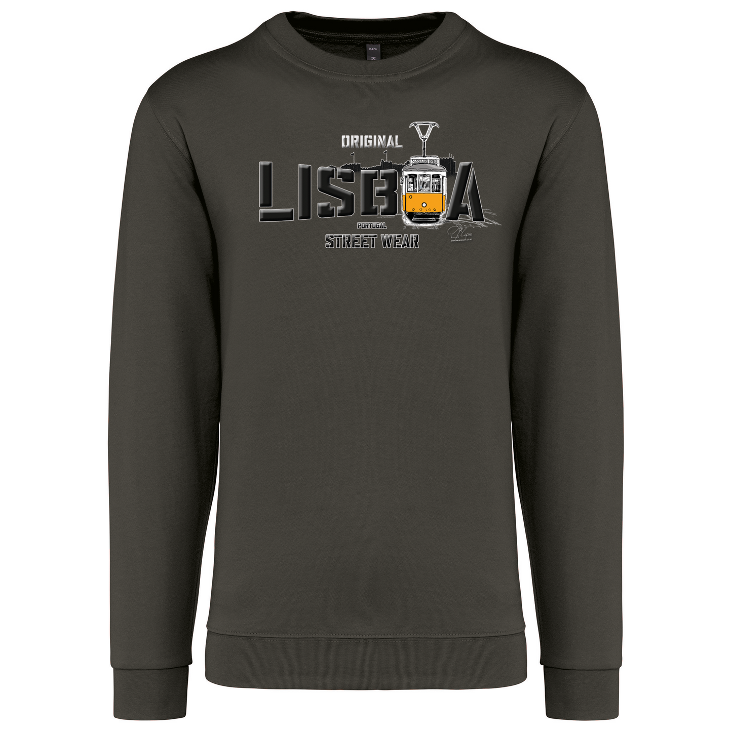 Sweatshirt Kariban sem Capuz Original Lisboa