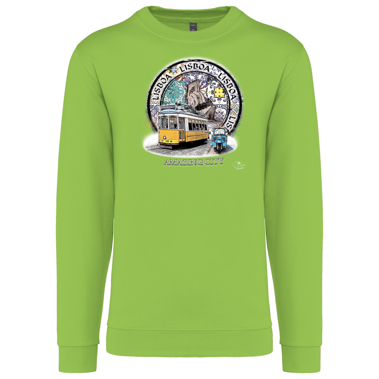 Sweatshirt Kariban sem Capuz Amazing City Lisboa
