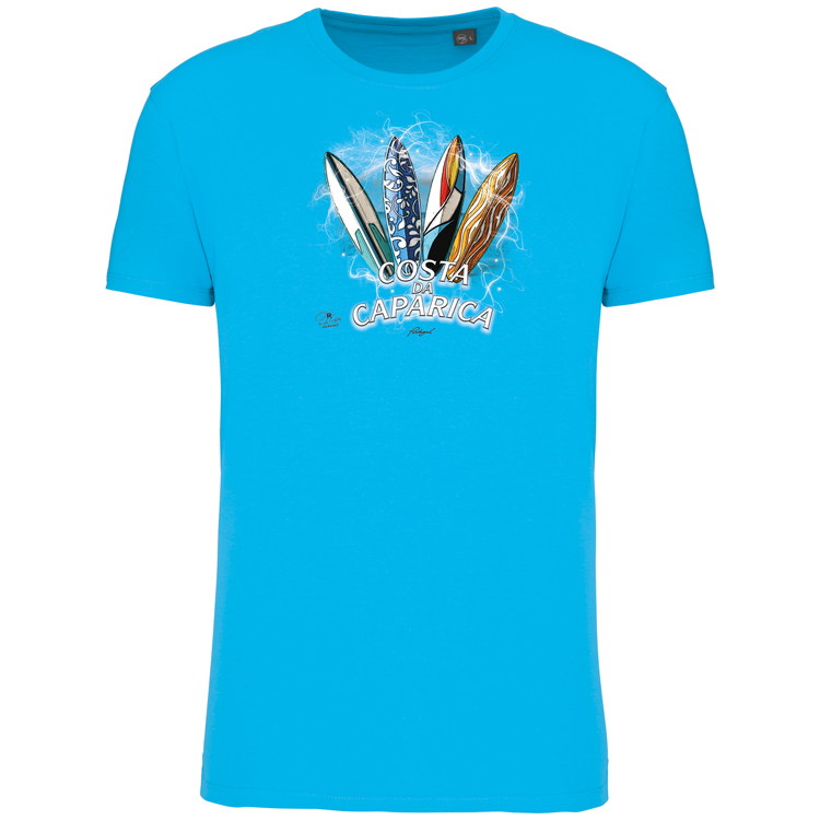 T-Shirt Algodão Biológico Surfboards Costa da Caparica