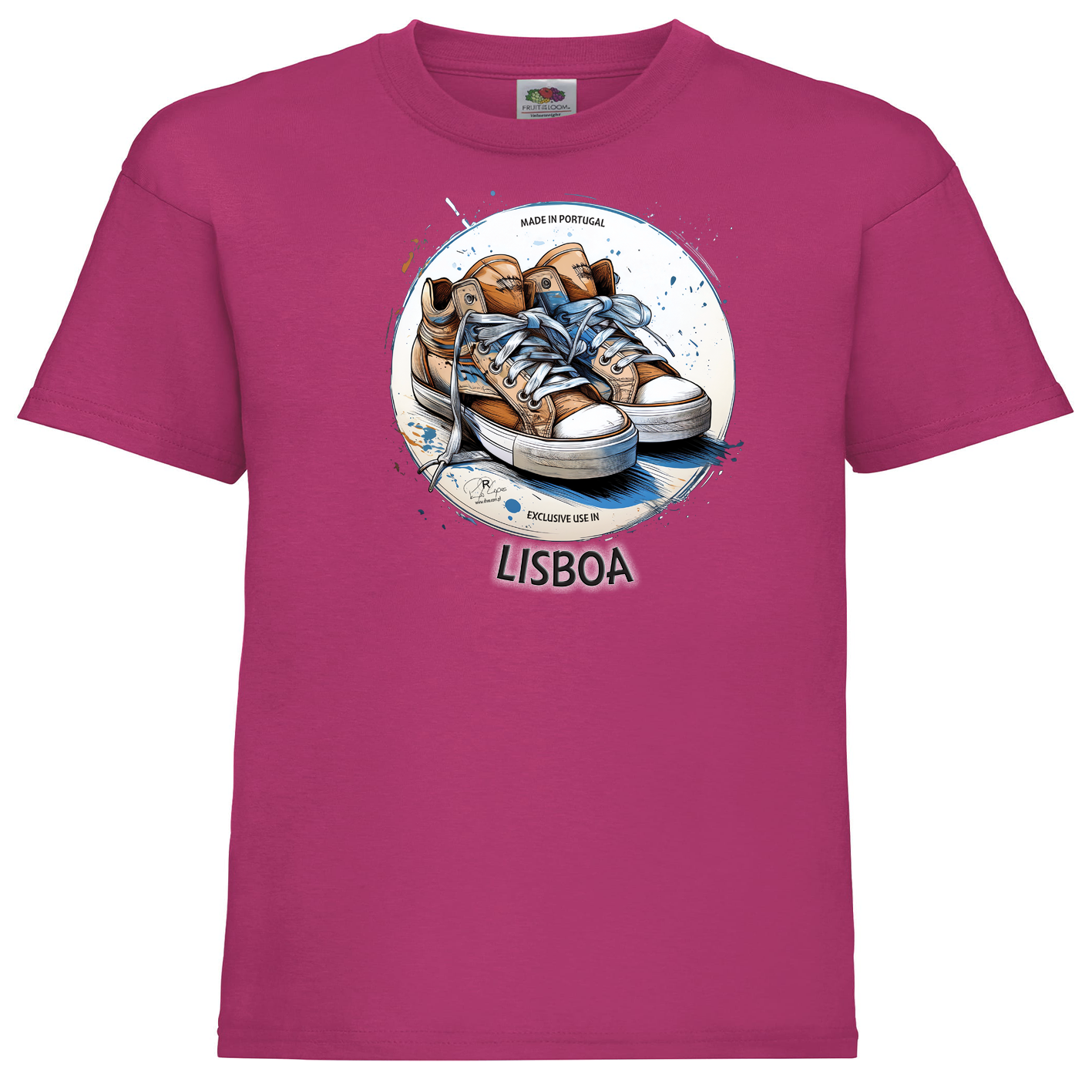 T-shirt Fruit of the Loom Kids Exclusive Lisboa