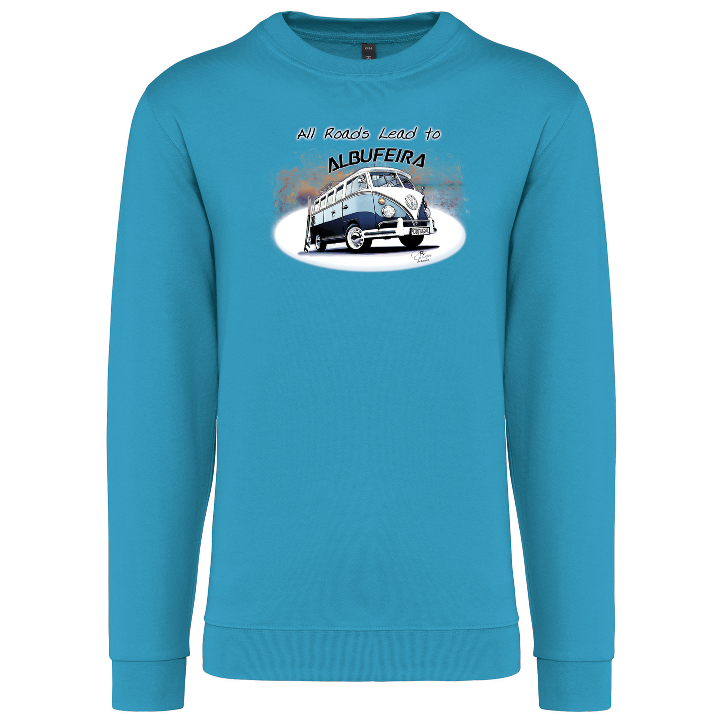 Sweatshirt Kariban sem Capuz All Roads Lead to Albufeira