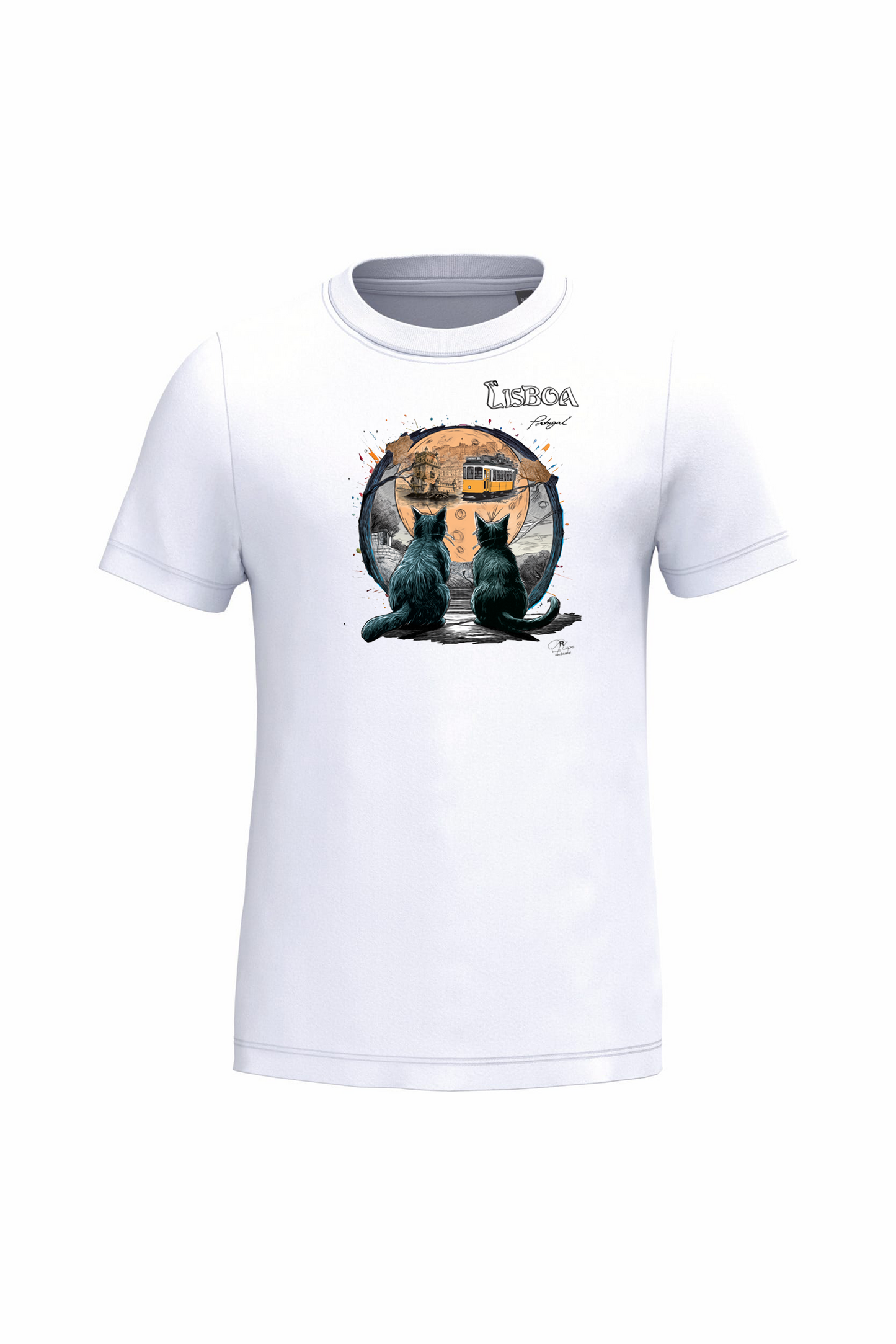 T-shirt de Criança Kariban Luar Lisboa