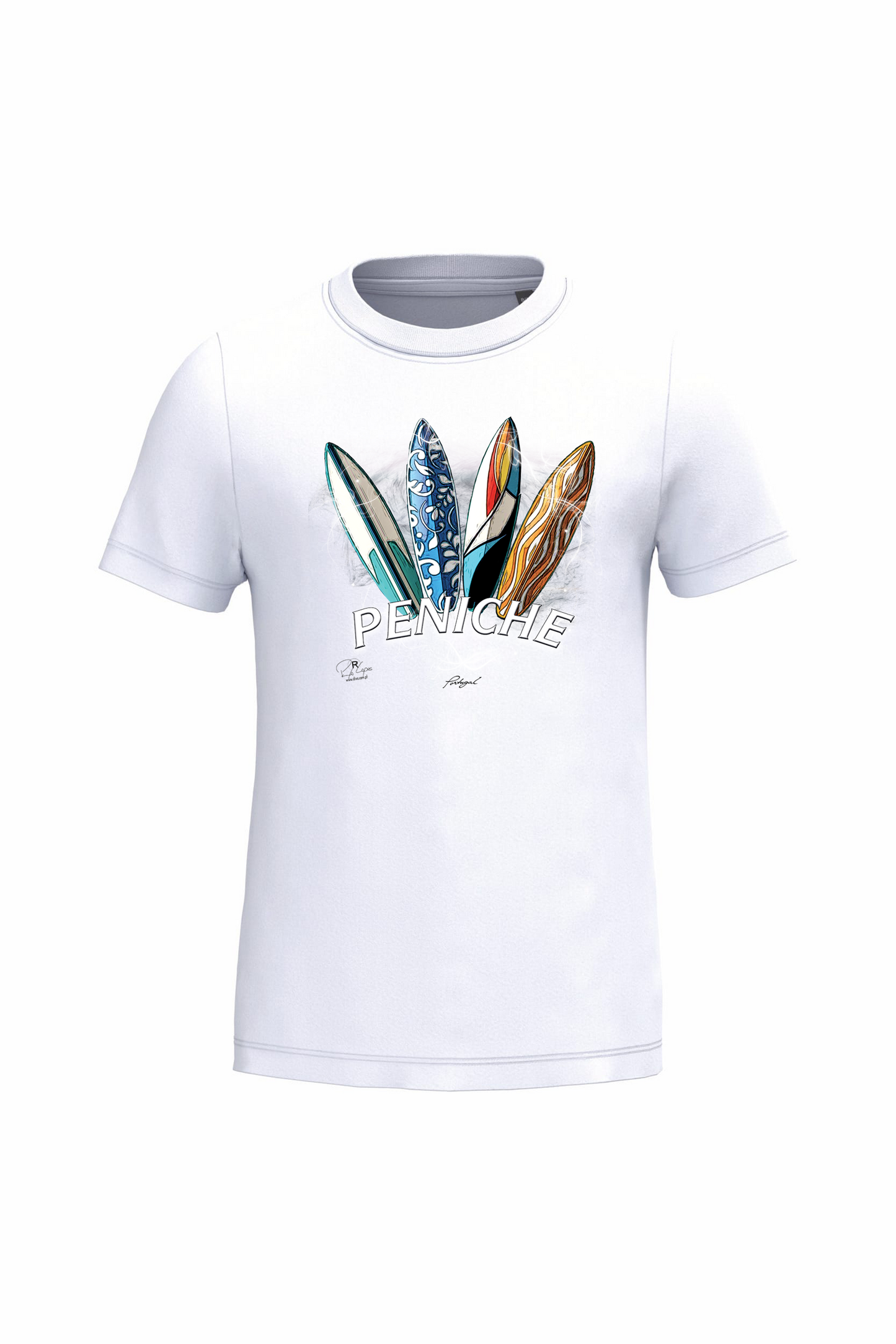 T-shirt de Criança Kariban Surfboards Peniche