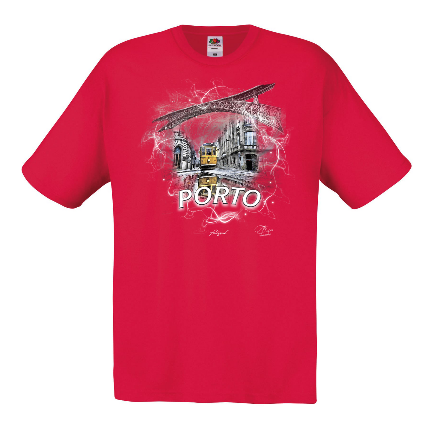 T-shirt Fruit of the Loom, Original 145g, Carreira 22 Porto