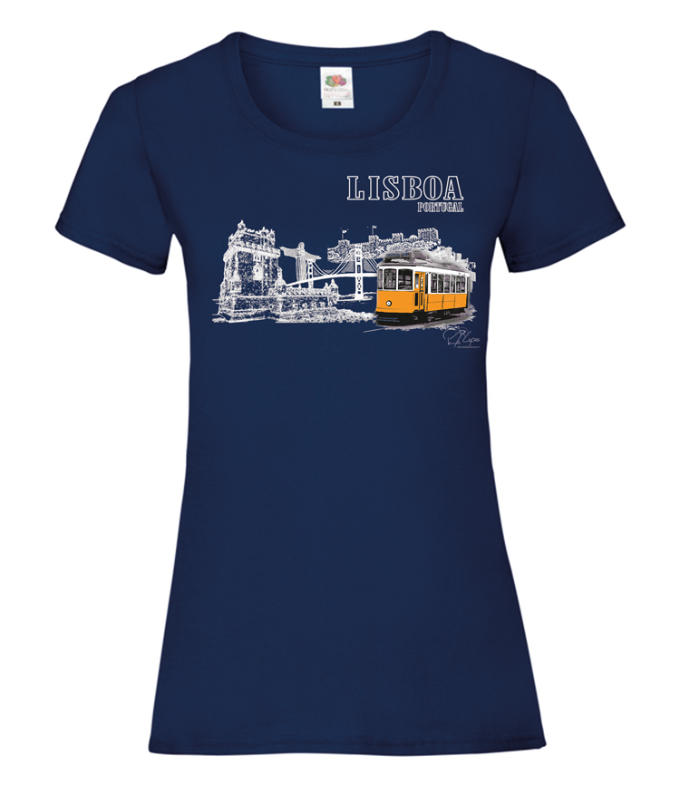 T-shirt Senhora Monumentos Lisboa