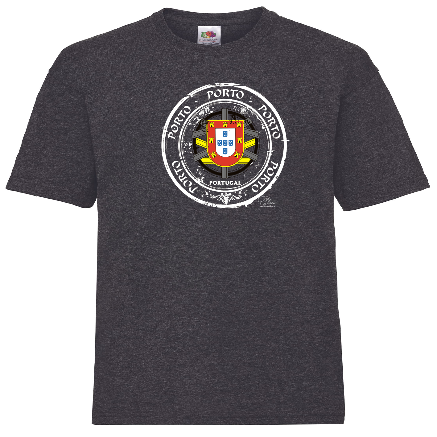 T-shirt Fruit of the Loom Kids Selo Escudo Porto