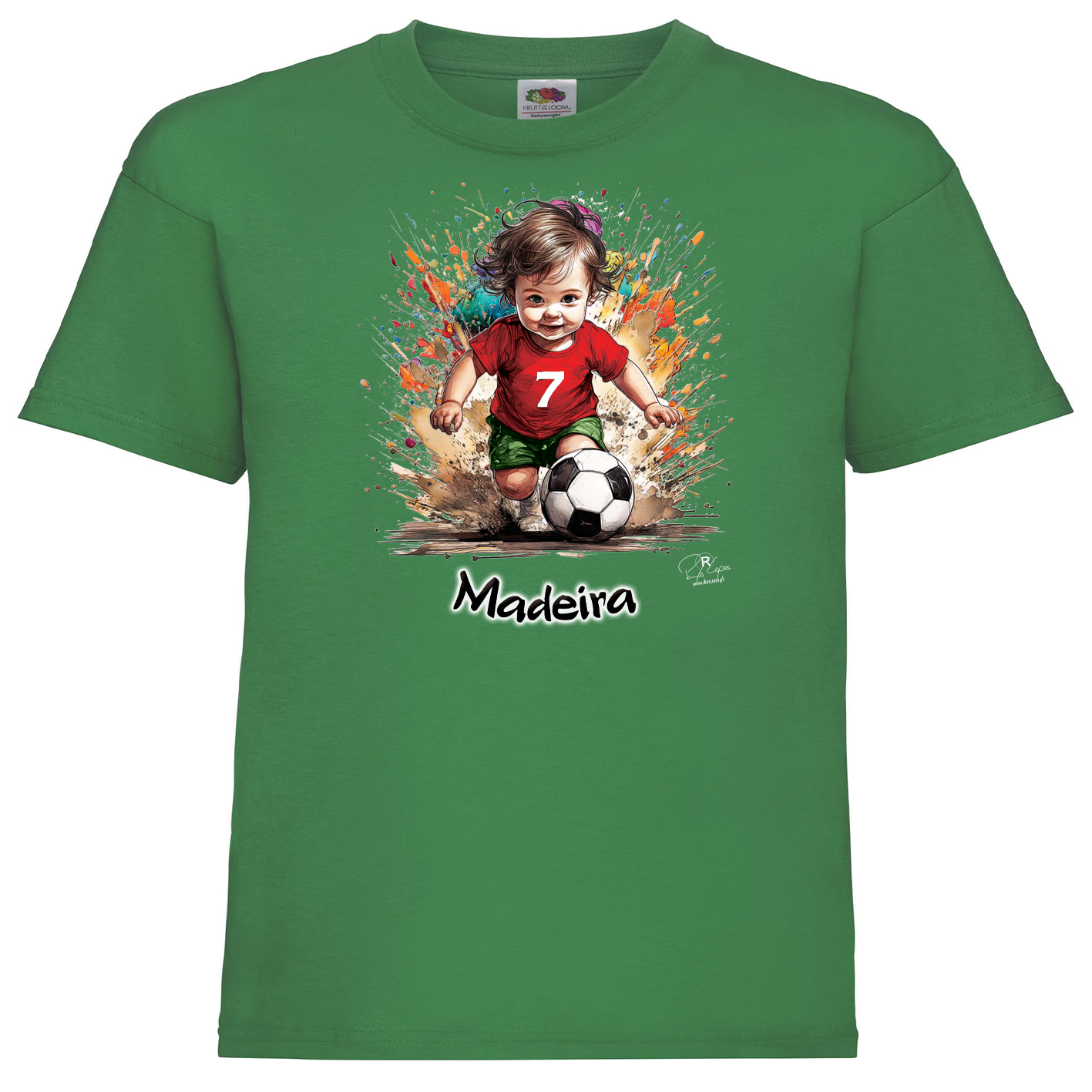 T-shirt Fruit of the Loom Kids 7 Madeira