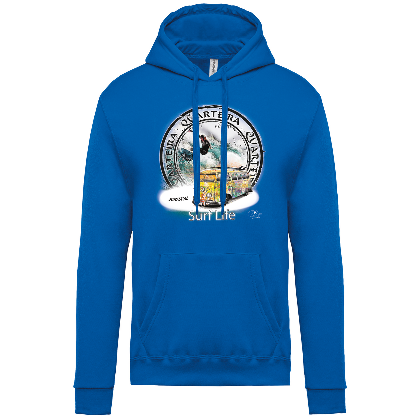 Sweatshirt Kariban com Capuz Surf Life Quarteira