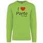 Sweatshirt Kariban sem Capuz I Love Porto