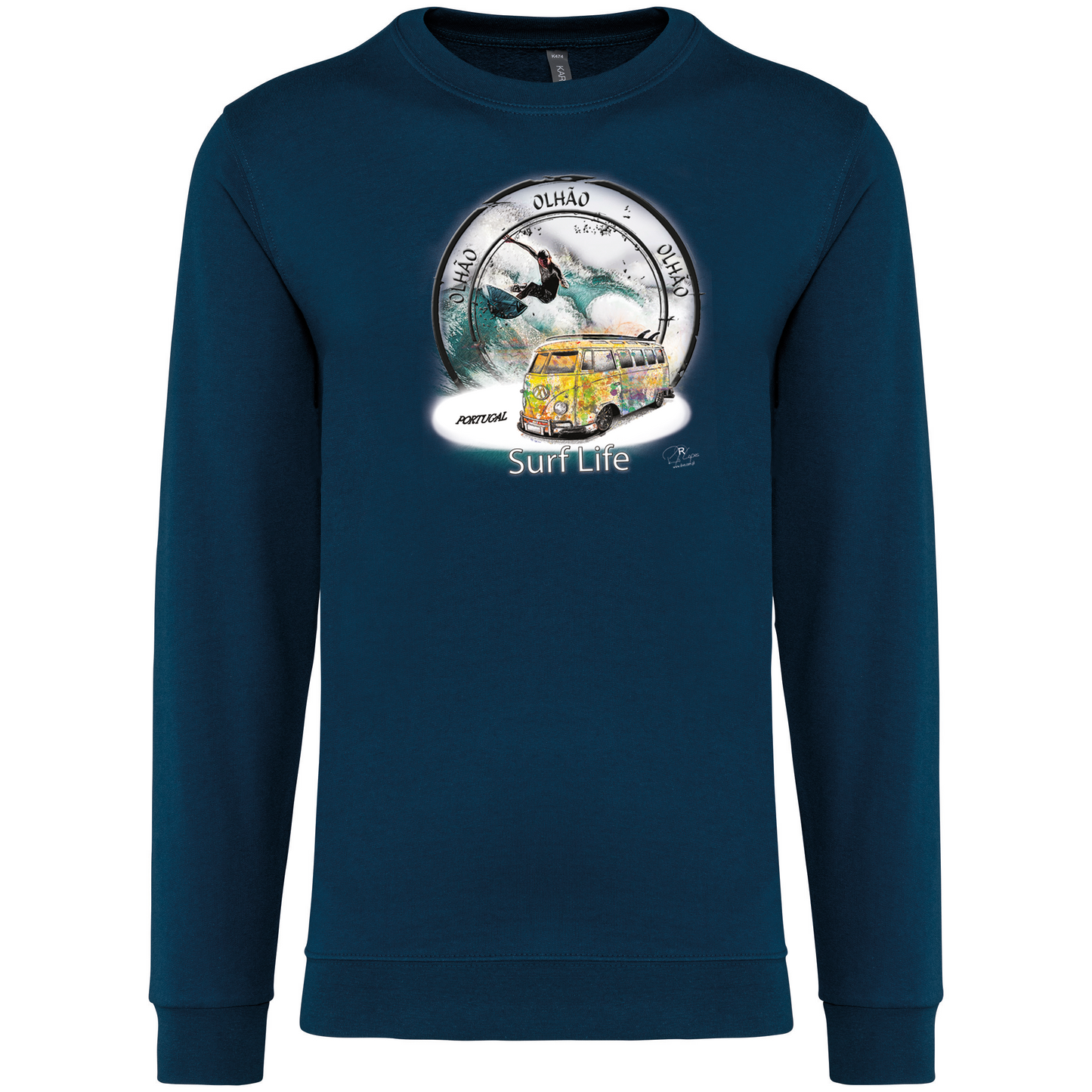 Sweatshirt Kariban sem Capuz Surf Life Olhão