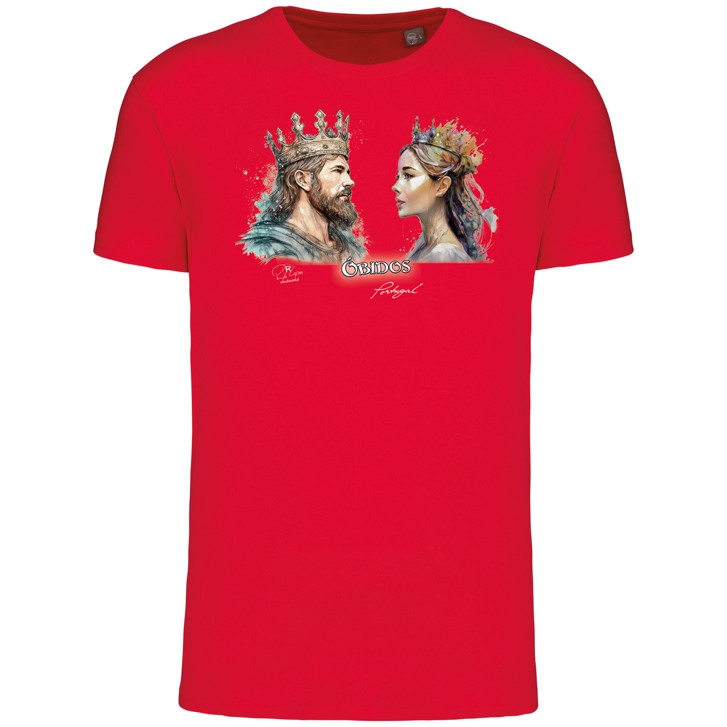 T-Shirt Algodão Biológico King and Queen Óbidos
