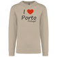Sweatshirt Kariban sem Capuz I Love Porto
