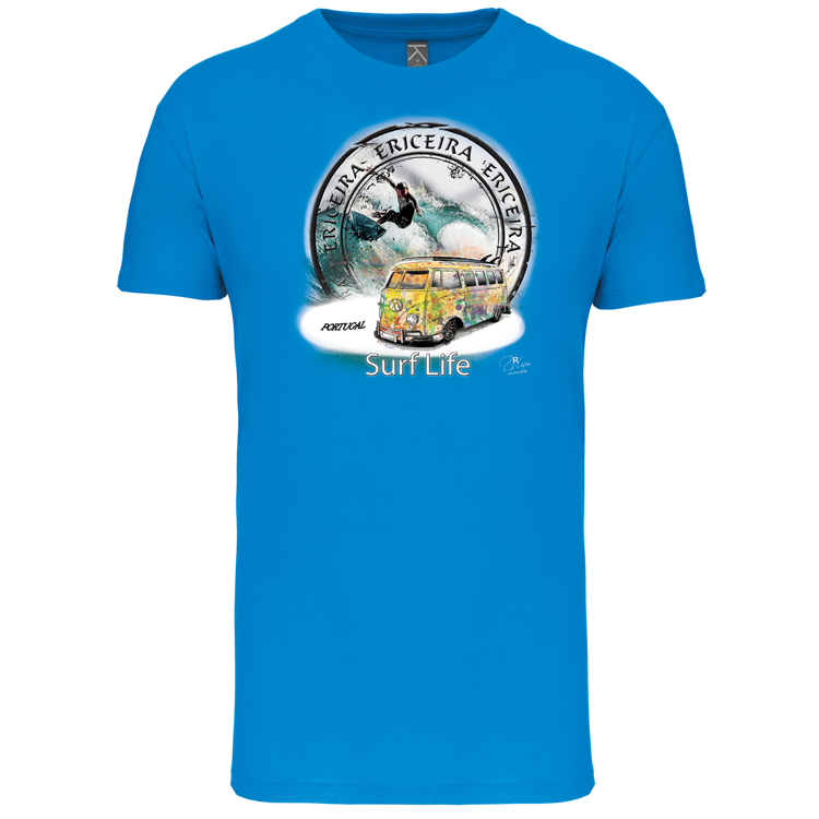 T-Shirt Algodão Biológico Surf Life Ericeira