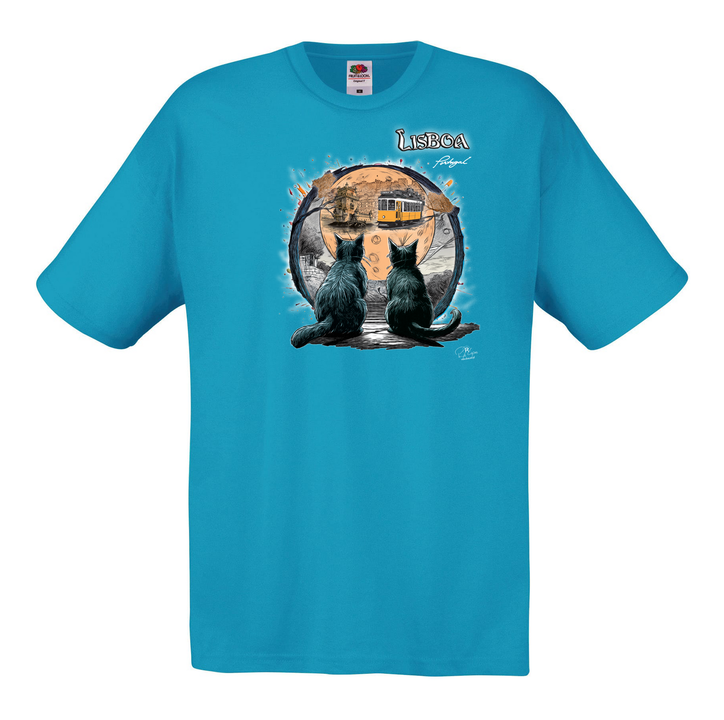 T-shirt Fruit of the Loom, Original 145g, Luar Lisboa