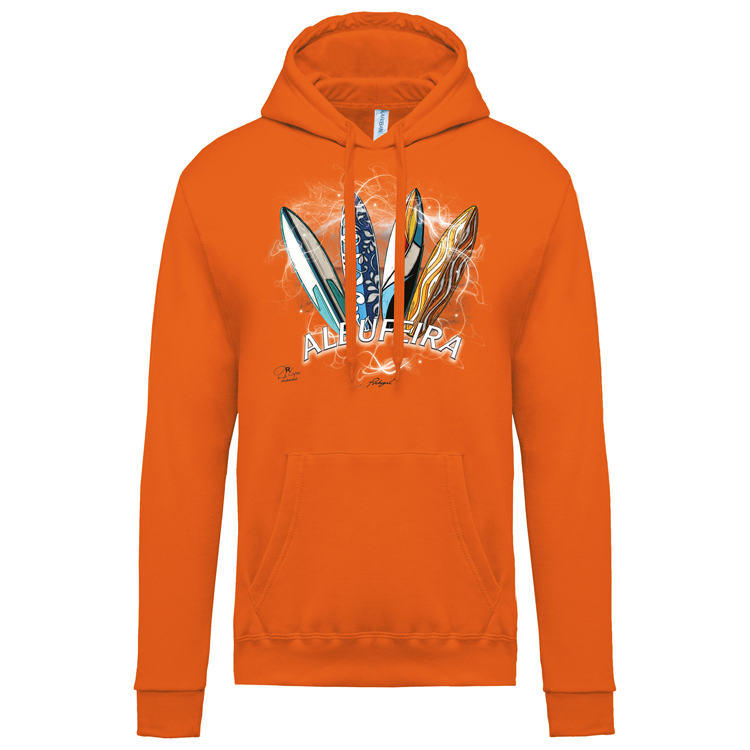 Sweatshirt Kariban com Capuz Surfboards Albufeira