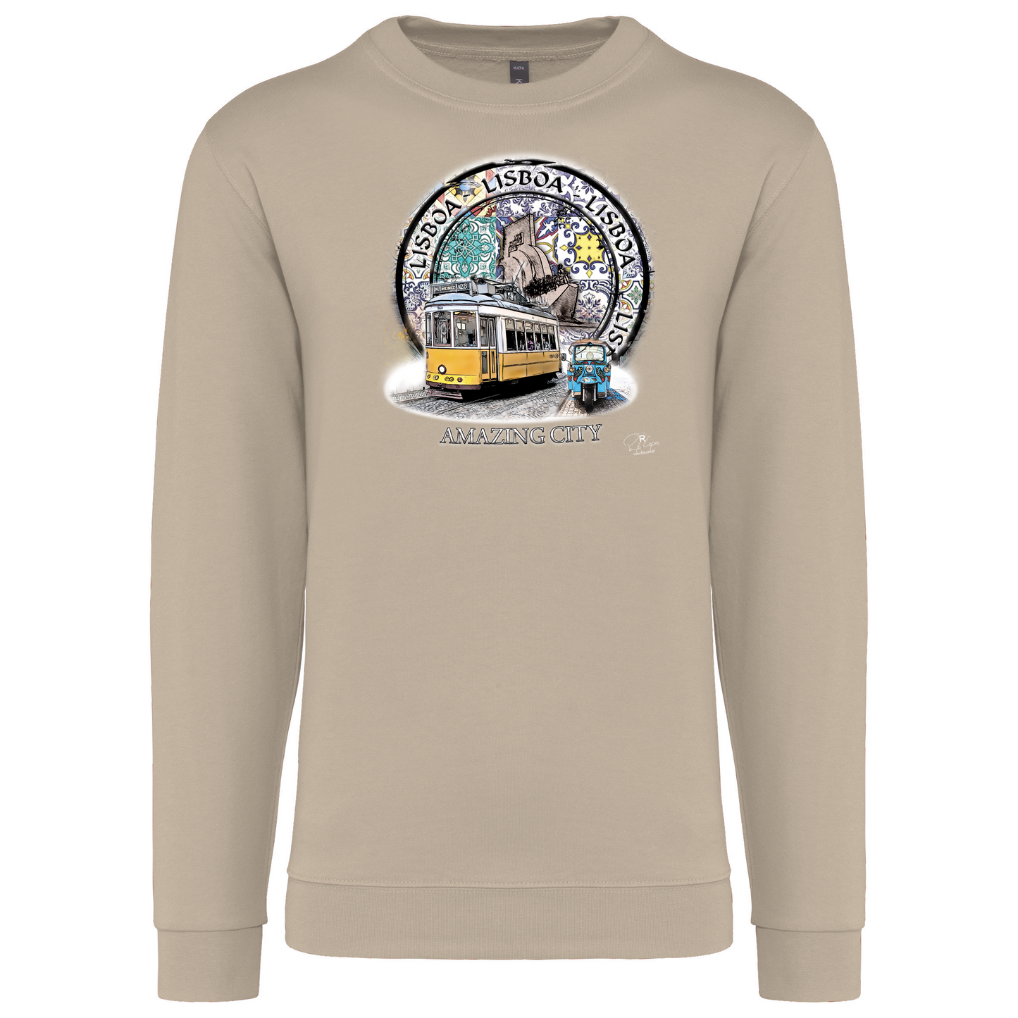 Sweatshirt Kariban sem Capuz Amazing City Lisboa