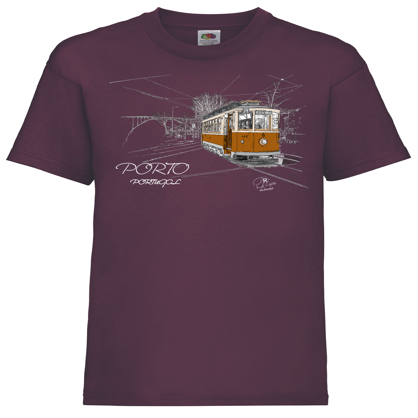 T-shirt Fruit of the Loom Kids Carmo