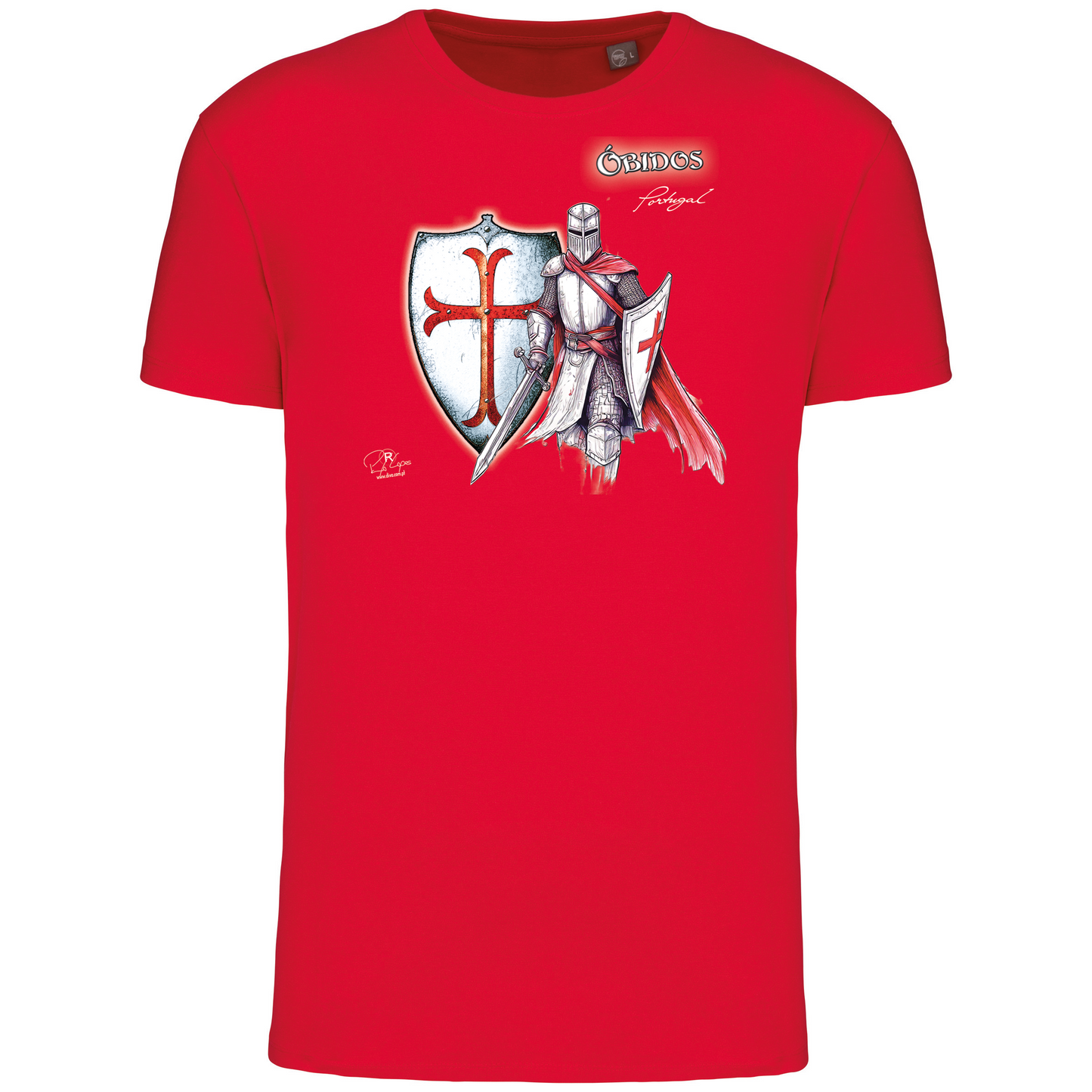 T-Shirt Algodão Biológico Templário Óbidos