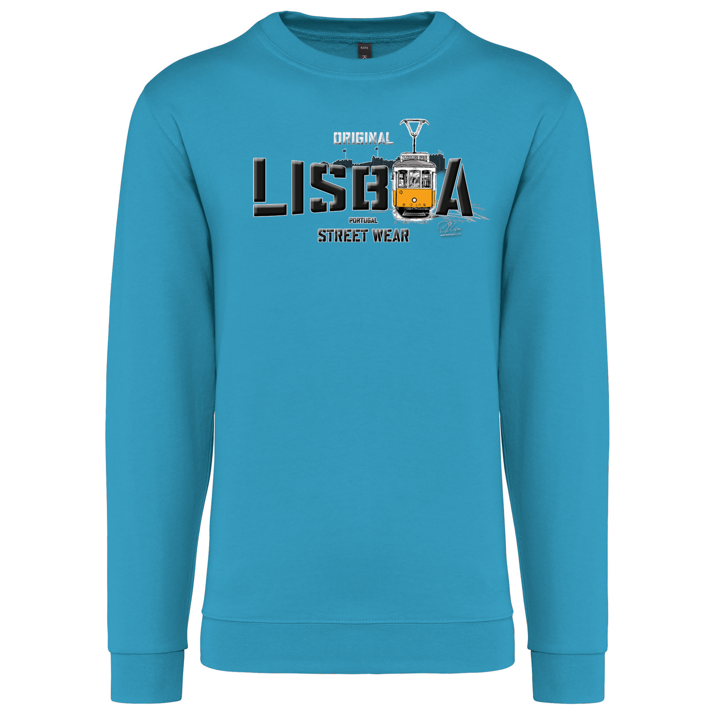 Sweatshirt Kariban sem Capuz Original Lisboa