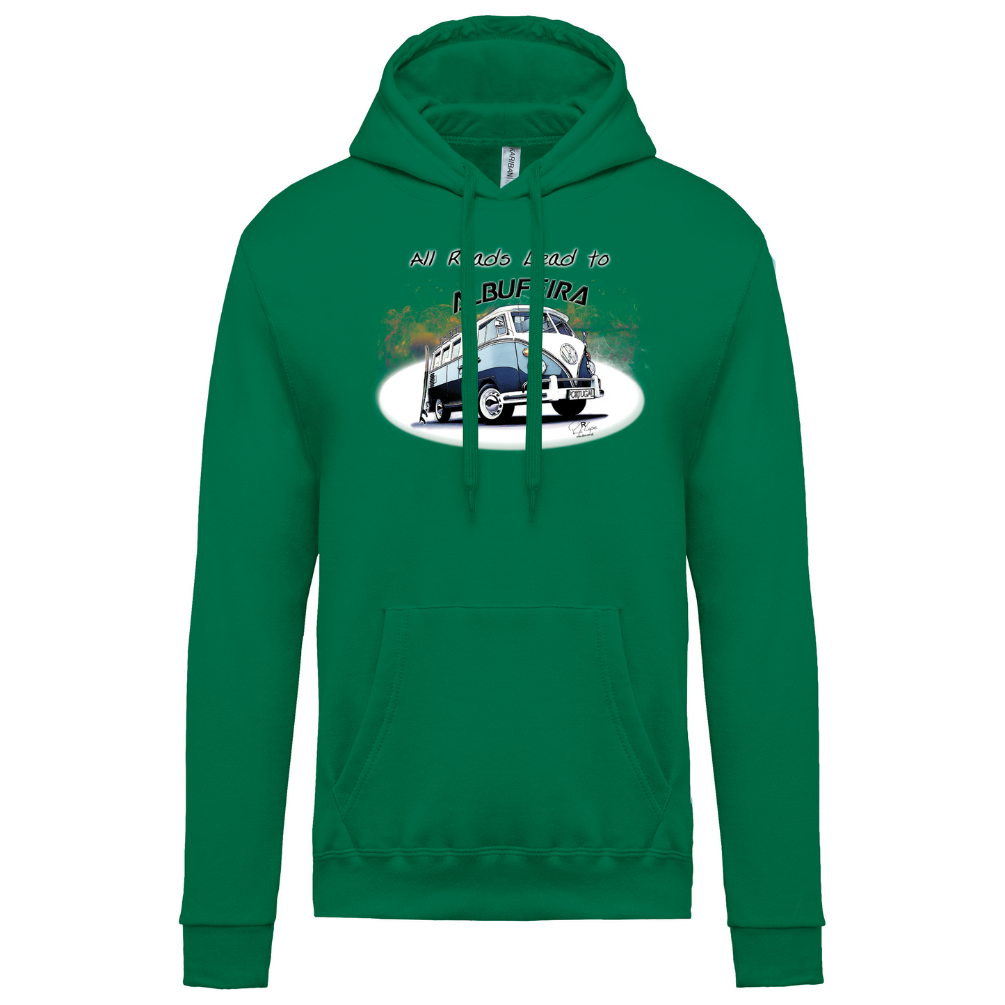 Sweatshirt Kariban com Capuz All Roads Lead to Albufeira