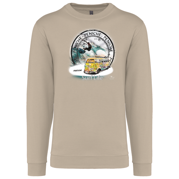 Sweatshirt Kariban sem Capuz Surf Life Peniche