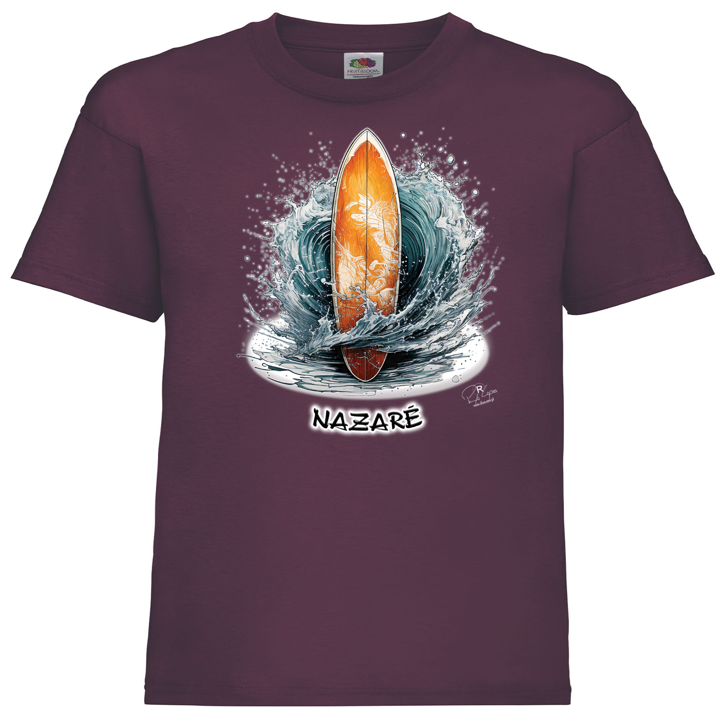 T-shirt Fruit of the Loom Kids Prancha Nazaré