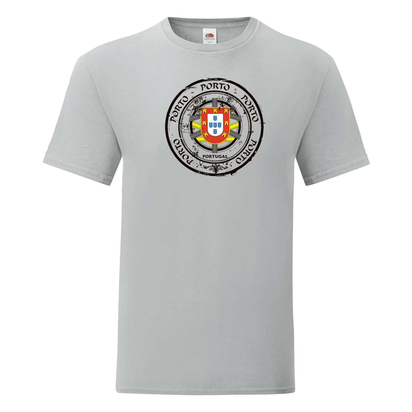 T-shirt Fruit of the Loom, Iconic, 150g, Selo Escudo Porto