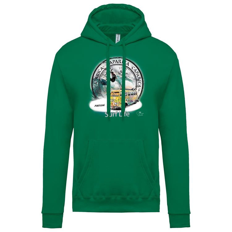 Sweatshirt Kariban com Capuz Surf Life Caparica