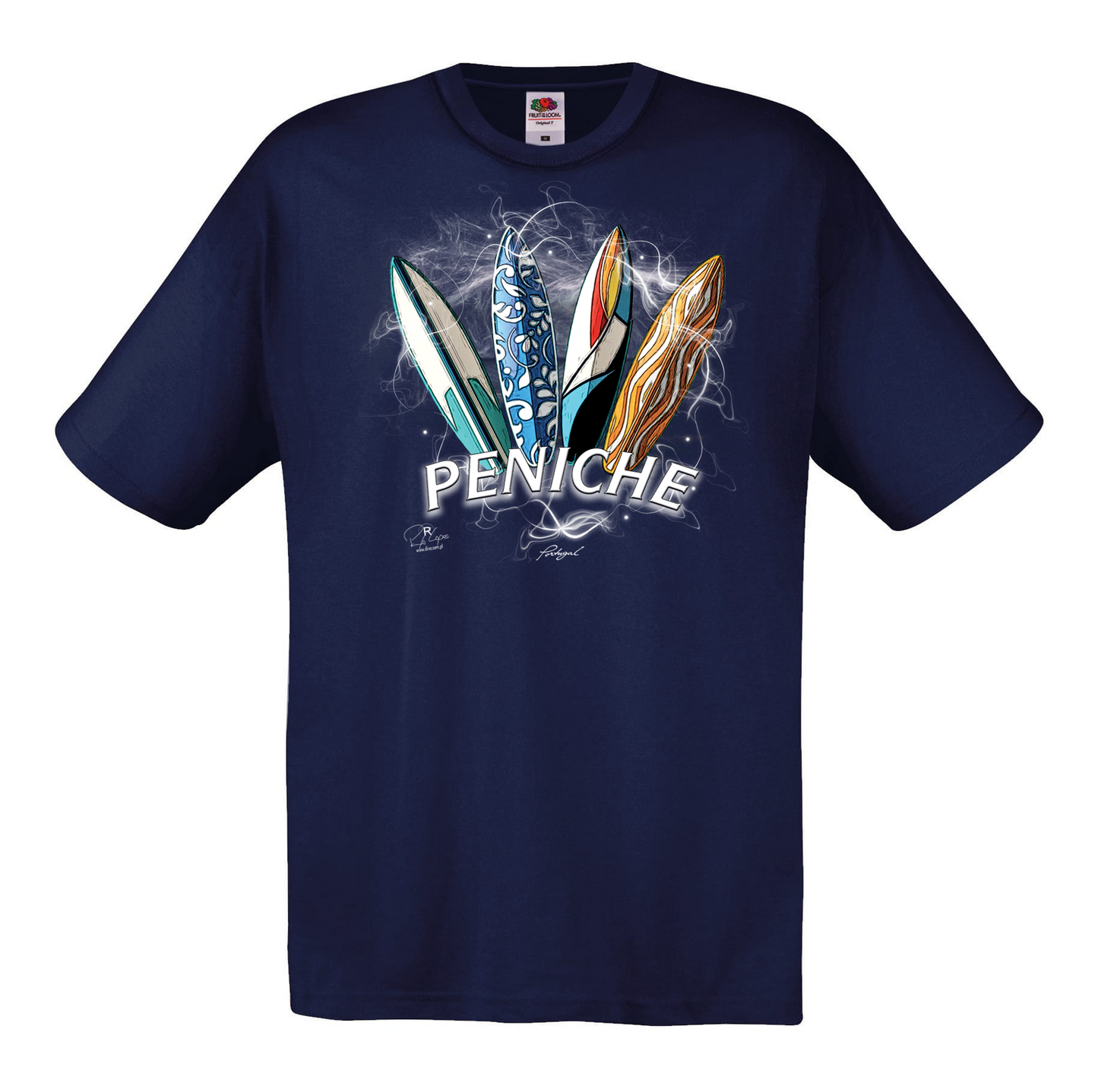 T-shirt Fruit of the Loom, Original 145g, Surfboards Peniche