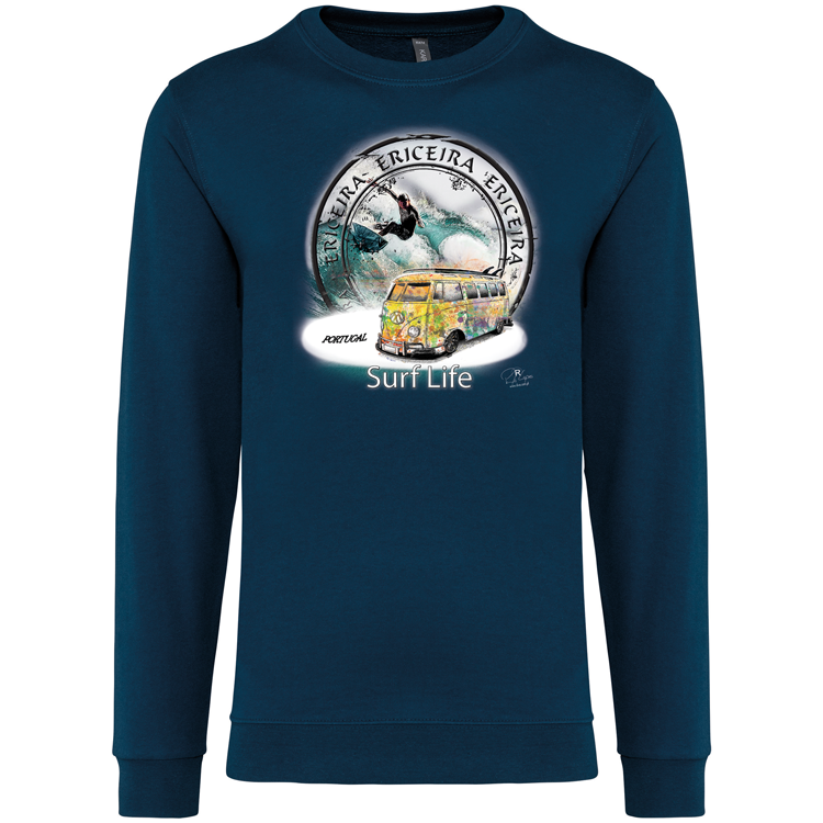Sweatshirt Kariban sem Capuz Surf Life Ericeira