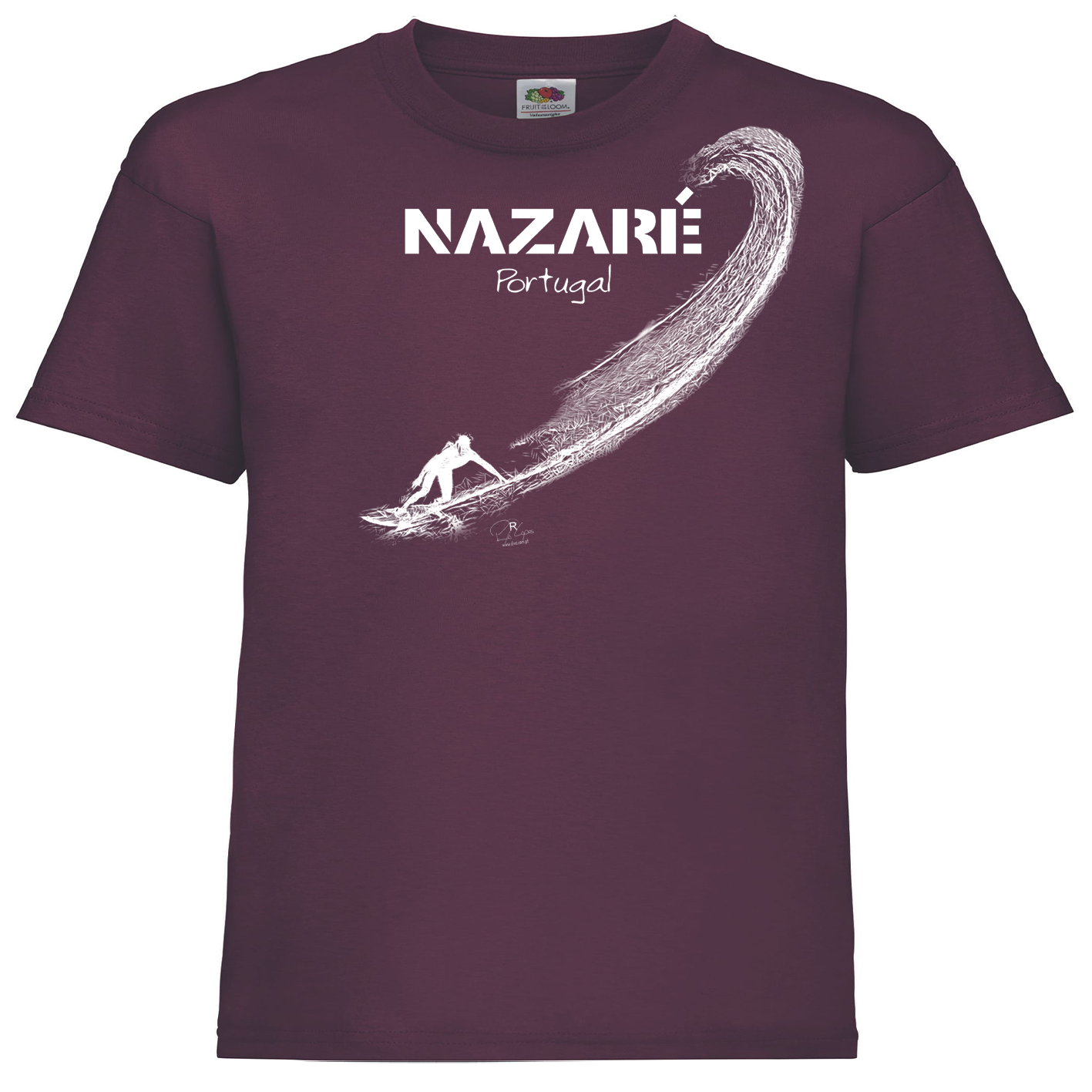 T-shirt Fruit of the Loom Kids Surf Nazaré