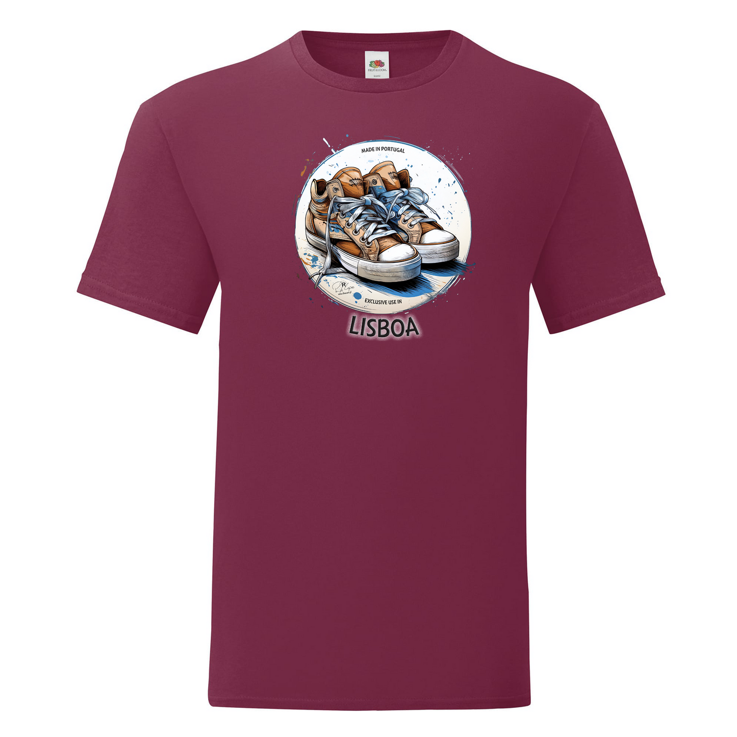 T-shirt Fruit of the Loom, Iconic, 150g, Exclusive Lisboa