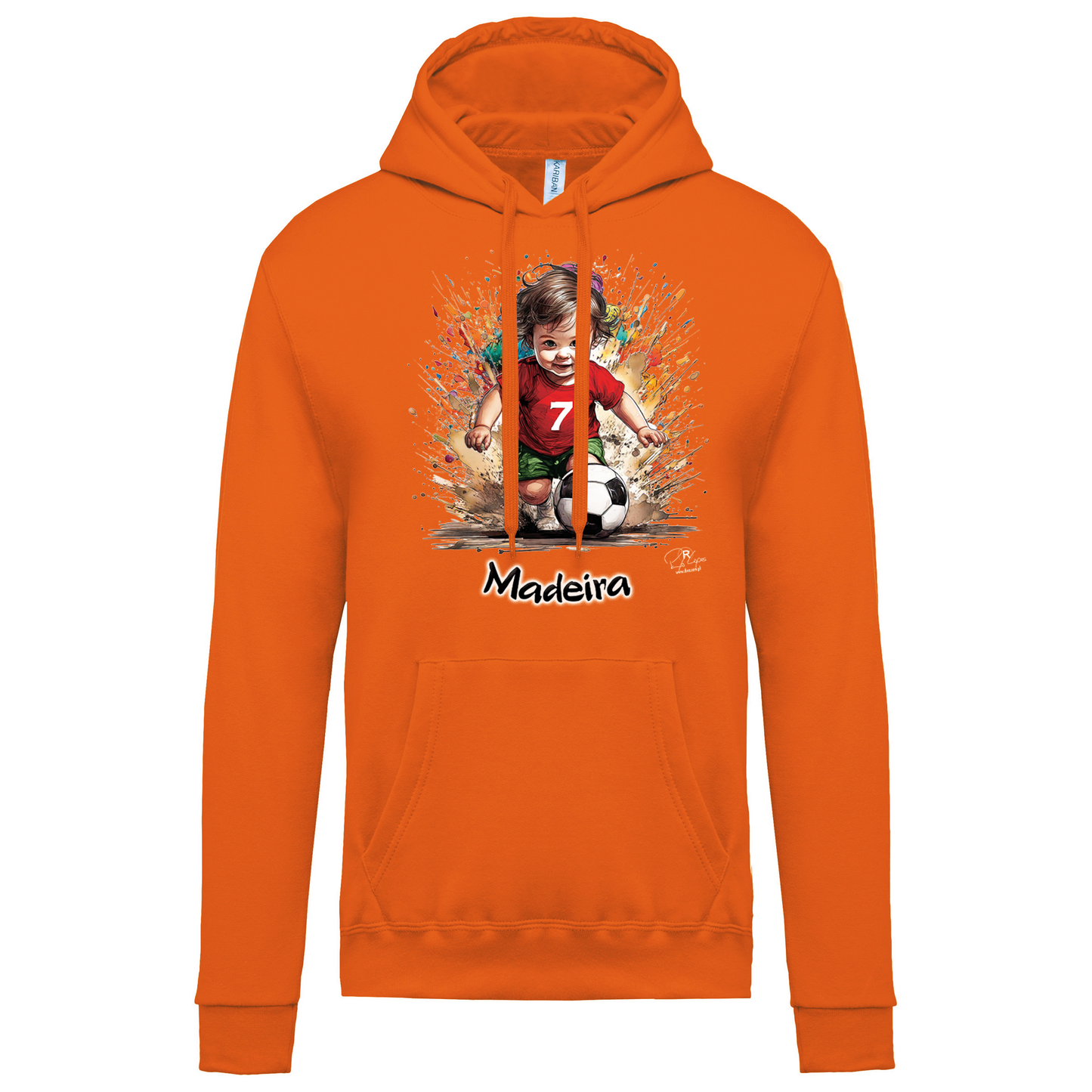 Sweatshirt Kariban com Capuz 7 Madeira
