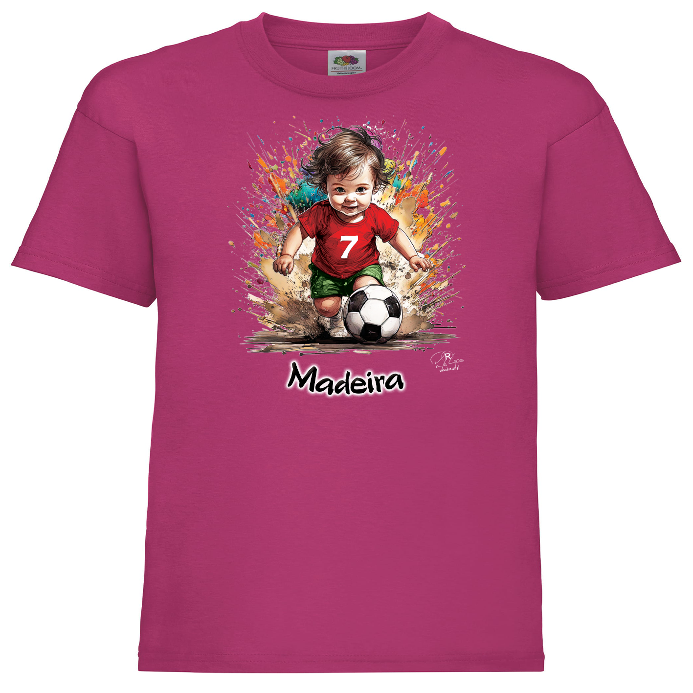 T-shirt Fruit of the Loom Kids 7 Madeira