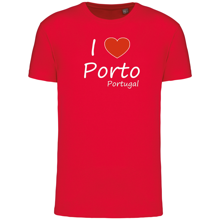 T-Shirt Algodão Biológico I Love Porto
