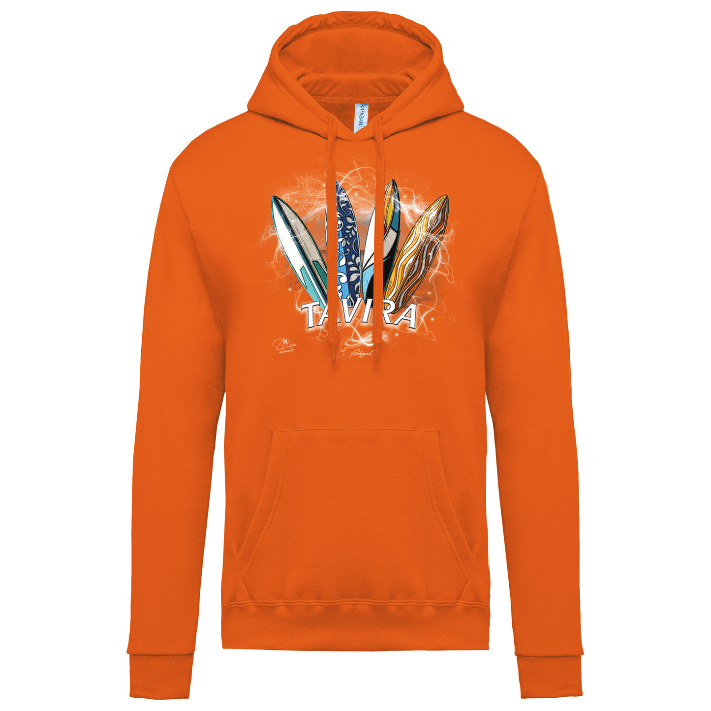 Sweatshirt Kariban com Capuz Surfboards Tavira