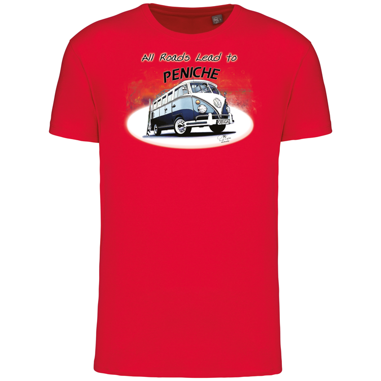T-Shirt Algodão Biológico All Roads Lead to Peniche