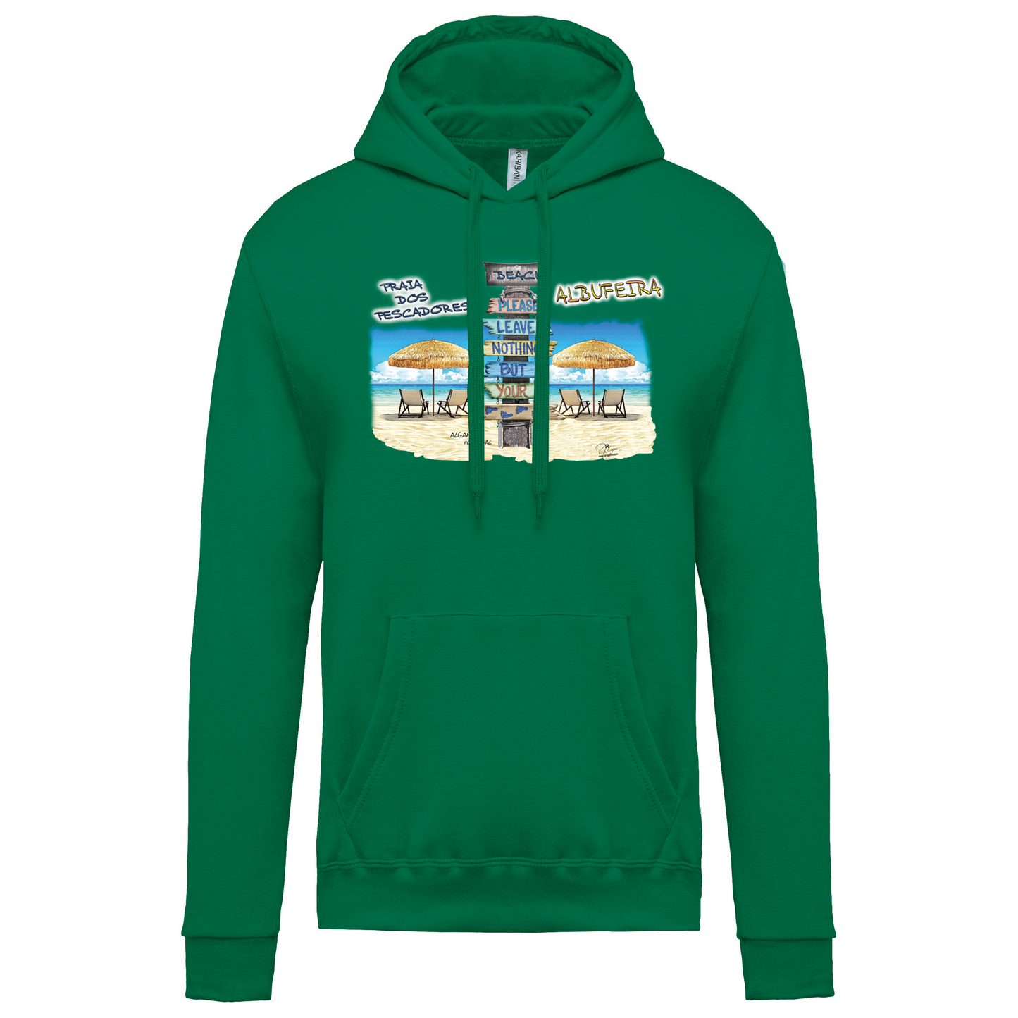 Sweatshirt Kariban com Capuz Pegadas Albufeira