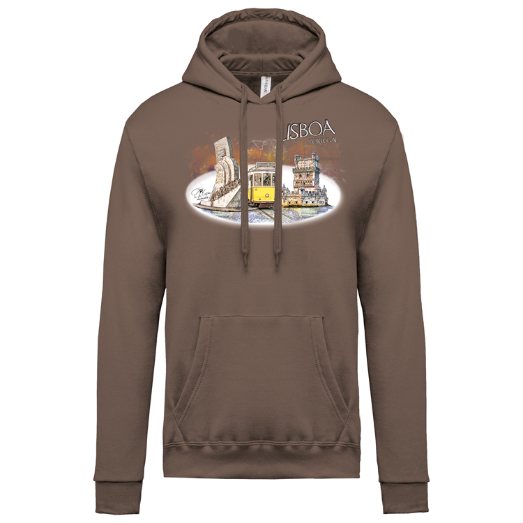 Sweatshirt Kariban com Capuz Monumentos Belém