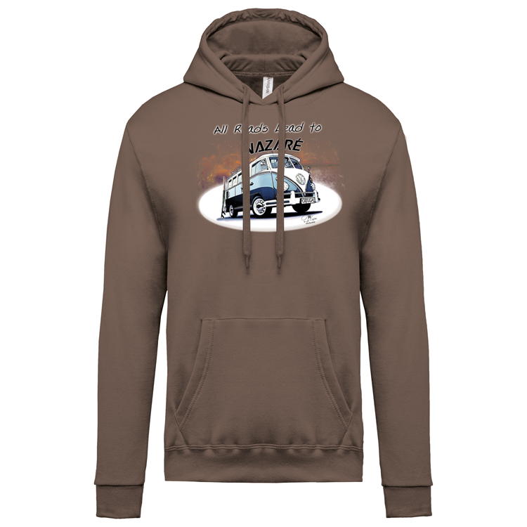 Sweatshirt Kariban com Capuz All Roads Lead to Nazaré