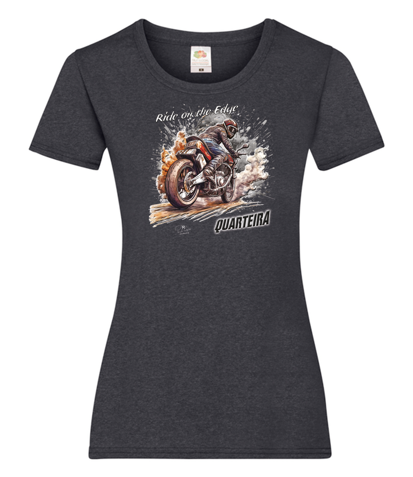 T-shirt Senhora Ride on the Edge Quarteira