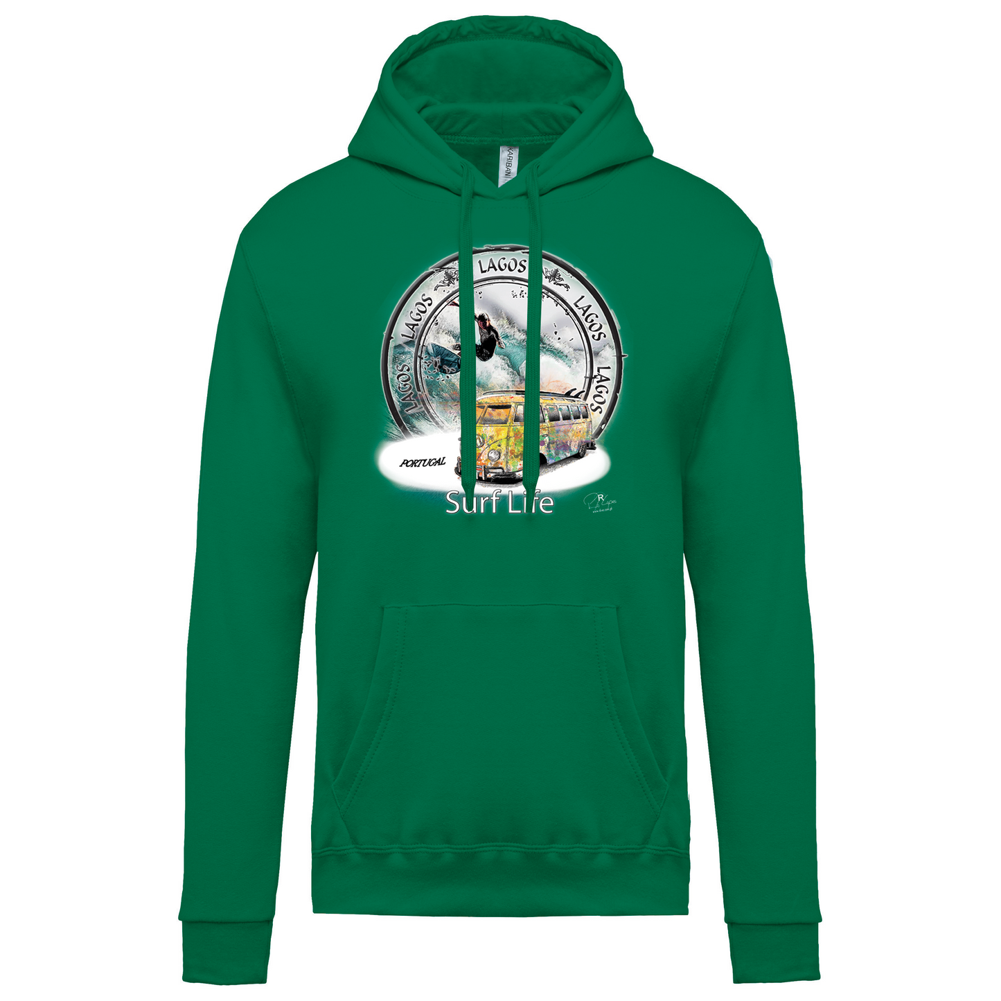 Sweatshirt Kariban com Capuz Surf Life Lagos