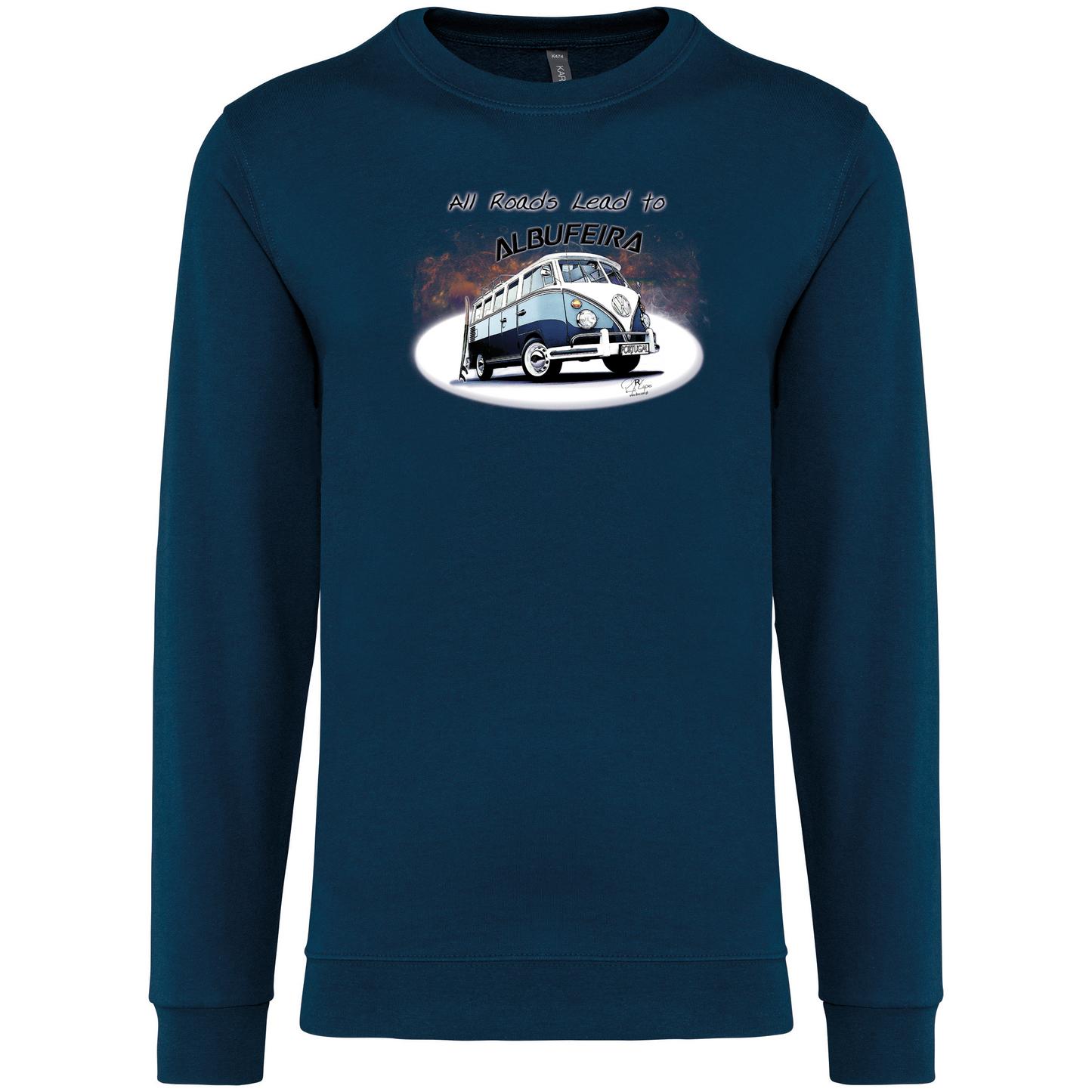 Sweatshirt Kariban sem Capuz All Roads Lead to Albufeira