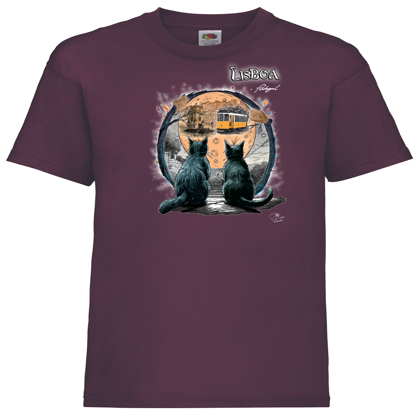 T-shirt Fruit of the Loom Kids Luar Lisboa