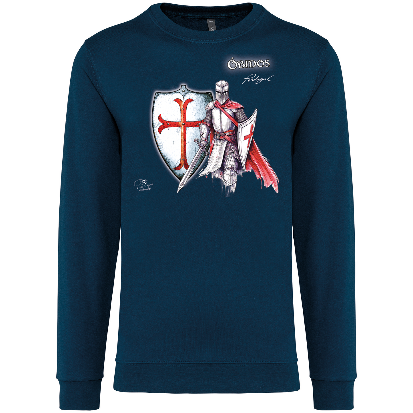 Sweatshirt Kariban sem Capuz Templário Óbidos